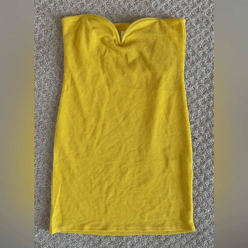 Brand new H&M textured Strapless mini dress- Unused - Picture 2 of 6
